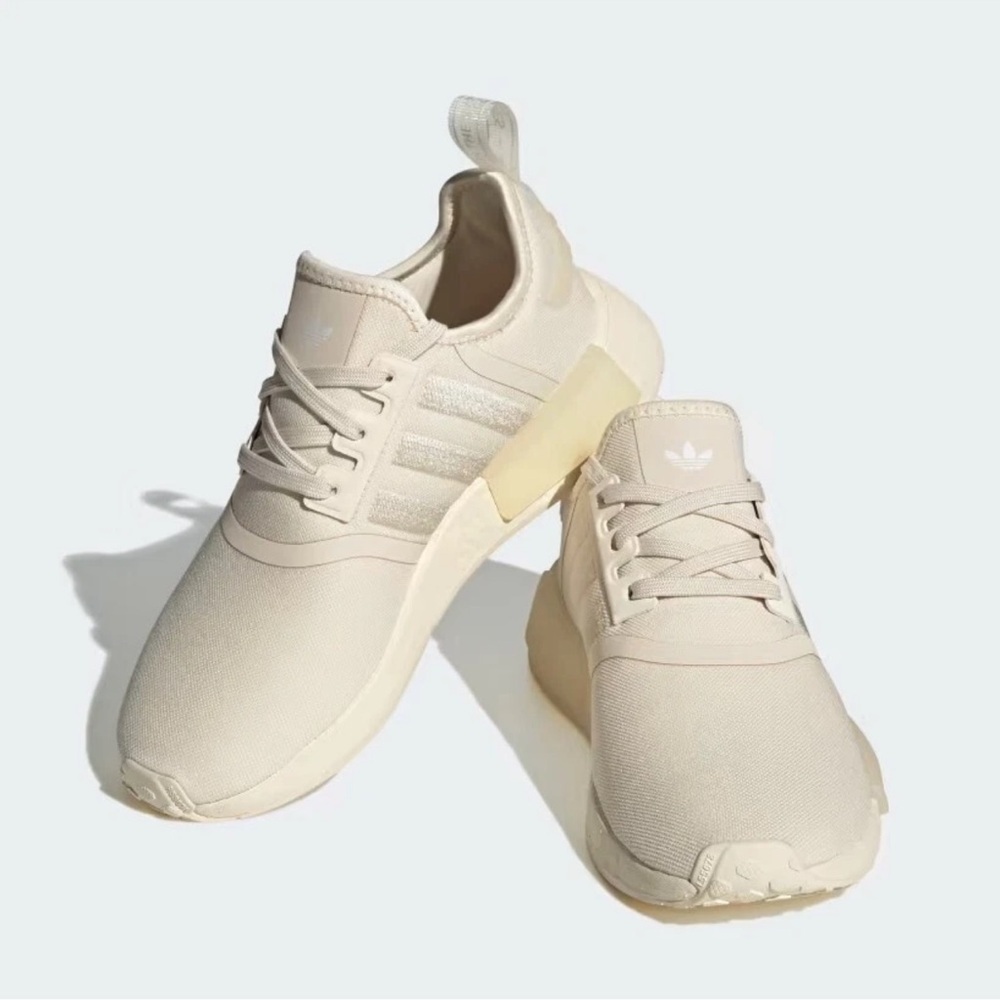 New Adidas NMD R1 Wonder White Sneakers Size 38 - Picture 2 of 8